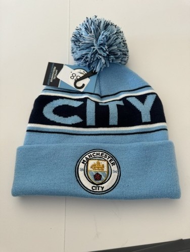 Man city knitted bobble hat - knitted,