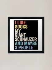 Giant schnauzer Dog and Books
