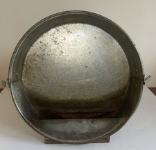 VINTAGE GALVANISED CHICKEN FEEDER BUCKET #1