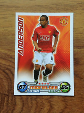 Anderson  Manchester United Match Attax 2007/08 Base Card . Free UK P&P