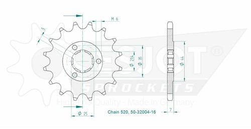 Front sprockets esjot - sprockets,