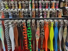 90 Colours SMALL Real Leather Handmade Dog Collars Whippet Greyhound Saluki