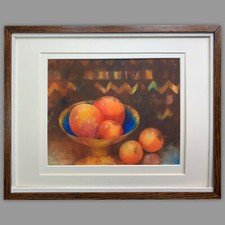 `Bowl of Fruit' Shirley Felts, Still Life, Original Watercolour Painting