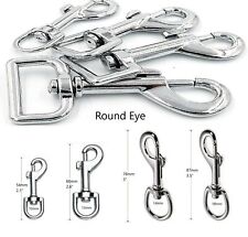 Heavy Duty Trigger Hooks/Clips Swivel Nickel Webbing Dog Leads Square & Round