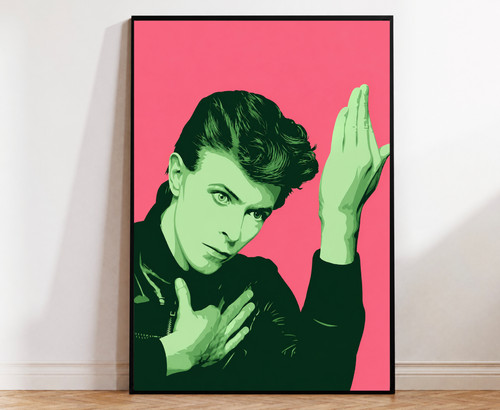 David bowie pink green - bowie,