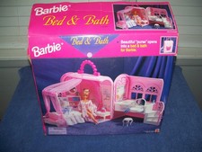 Rare Vintage 1998 Barbie Bed &