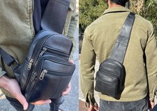Men's Sling Backpack Genuine