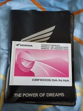 Honda CBF 600 Owners Manual