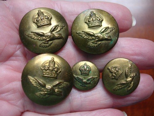 Raf ww2 officer buttons - raf,