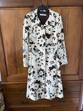 New Ann-louise Roswald Floral Silk Coat Size 12