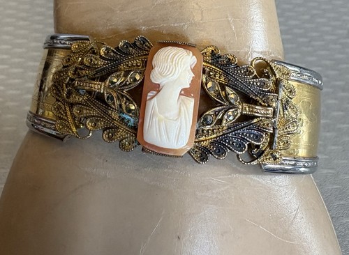 1930s vintage carved shell - carved,