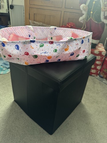 Handmade baby carry cot with
