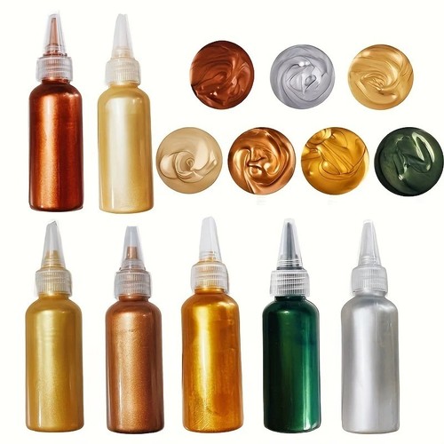 60ml gold metallic acrylic - metallic,