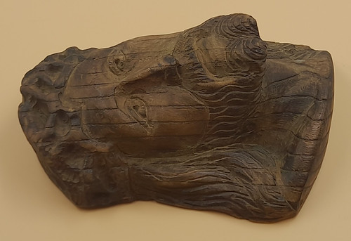 Vtg french wall hanging - hanging, carved