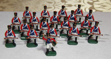 19 Painted HO/OO 1/72 Napoleonic Waterloo Swiss French Infantry Plastic Soldiers