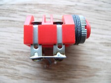 job lot of 10 vintage 1970's Cliff England Jack Sockets Knurled Nut Red Body HH