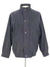 Wellington Bomber Jacket Navy Overcoat 90s Short Vintage Harrington Size 42