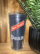Personalised Engraved Red Stripe PINT Beer Lager Glass Any Message Or Occasion