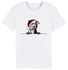 STAFFORDSHIRE BULL TERRIER Christmas Dog T-Shirt Mens Womens Kids Dogs Staff