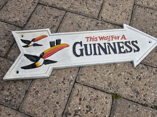 Guinness cast iron - guinness, white