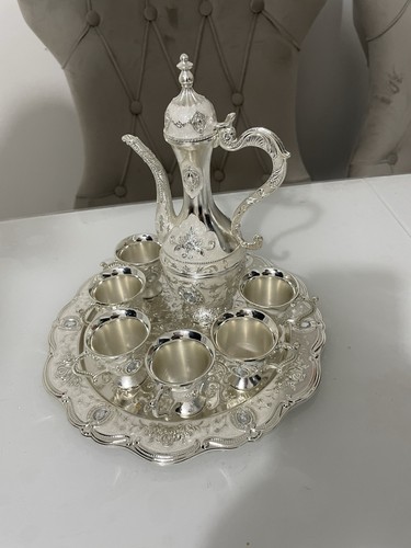 Ornate silver plate tea coffee - ornate,