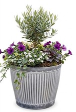 Galvanised Planters Large