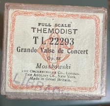 Themodist Full Scale Aeolian Pianola Roll-TL22293 Grande Valse de Concert-op 88