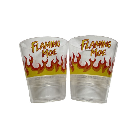 Flaming moe plastic glass - glass, cups
