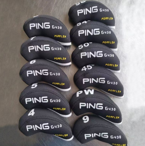 Black neoprene golf iron - neoprene,