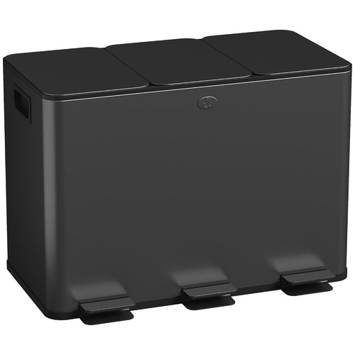 Triple compartment kitchen bin - compartment,