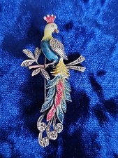 A vintage enamel and marcasite