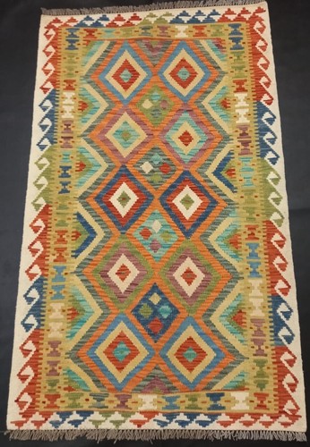 Multicolour handwoven afghan - handwoven,
