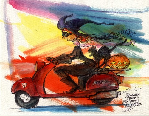 Witch cycle scooter vespa - cycle,