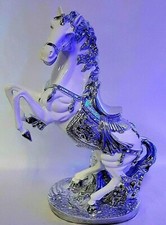 Italian white silver horse - italian,
