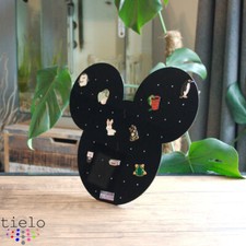 Mickey Mouse Style Enamel Pin Badges Holder Display Disney Freestanding
