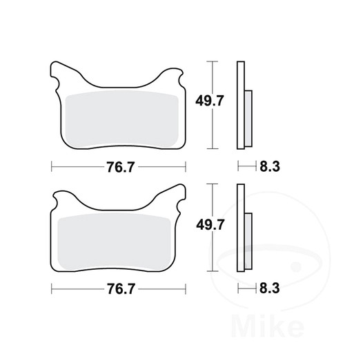 Trw brake pads - pads, sintered