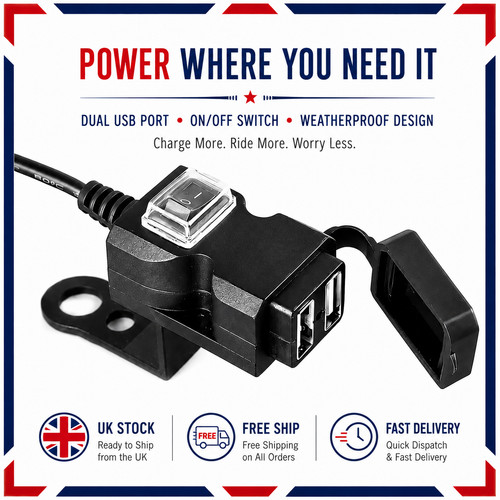 Dual waterproof usb port - dual,