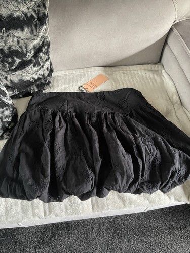 Women bubble hem skirt - bubble,