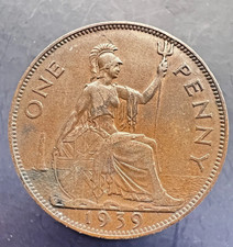 1939 UK One Penny Property of The Machine Token - Rare and Interesting