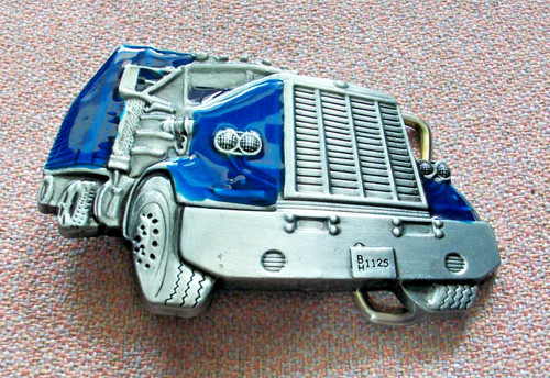 Belt buckle blue semi - belt,