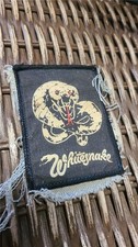 Vintage Whitesnake Heavy Metal Sew on Back Patch Badge 3.4 x 2.5 Inches
