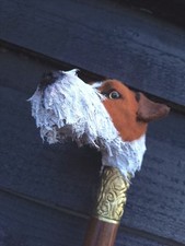 Unique 'Parson Russell/Jack Russell Terrier' Handled Collectors Walking Stick.