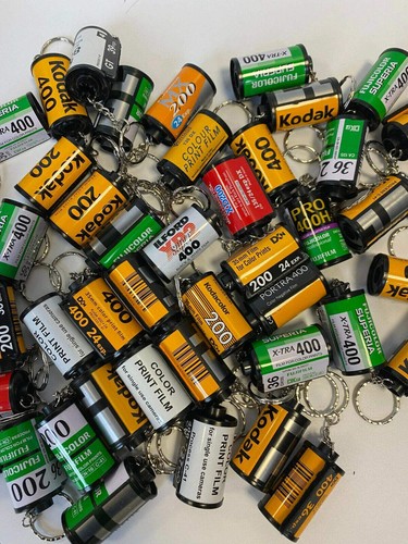 Film canister keyring retro - canister,