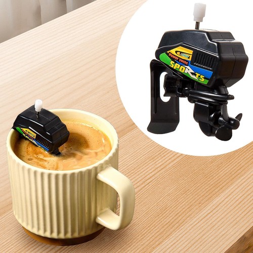 Boat motor coffee stirrer - boat,