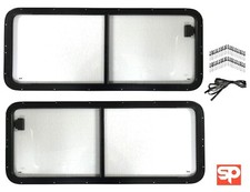 Factory Size Clear Sliding Windows Kit CSW for Land Rover Defender Series 58-16