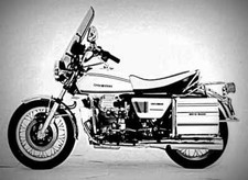 A4 Metal Sign Moto Guzzi 850 California T3 Polizia