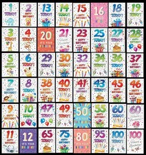 AGE 1 to 100 ~ BIRTHDAY CARD -