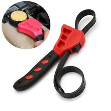 6 inch Red Rubber 500mm Strap Wrench For Loosening Or Tightening Oil Filters
