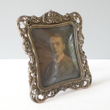 Antique Rococo Metal Photo