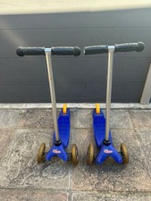 2 Mini Micro Original Classic Royal Blue Push Scooter W/Brake 2-5 Years